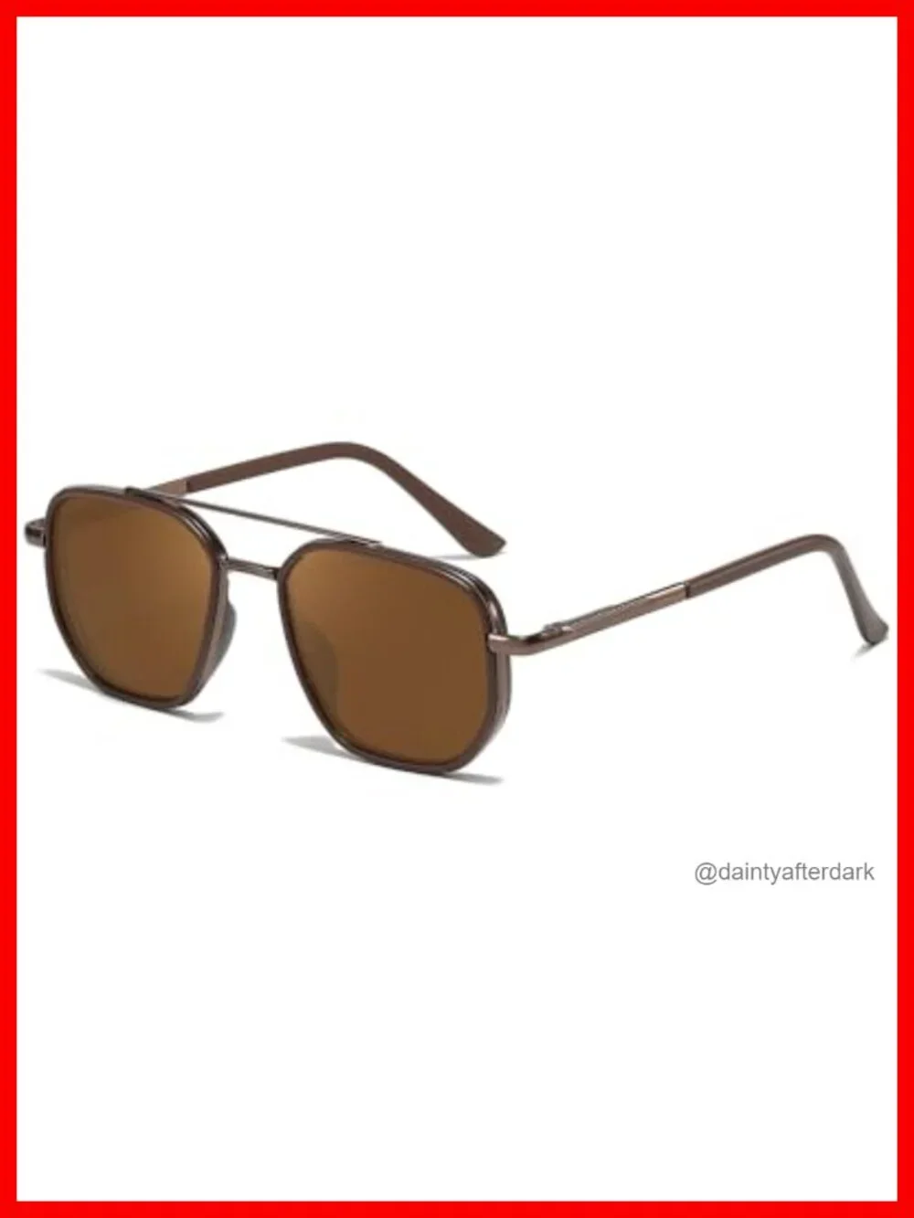 Polarized Aviator Sunglasses Square Frame UV400 Protection Driving